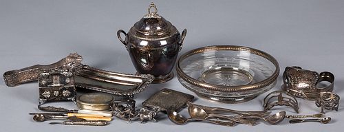 Decorative silver and plate