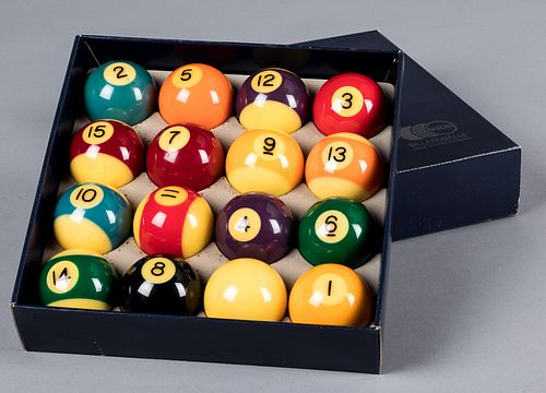 West German billiard or pool balls by Raschig