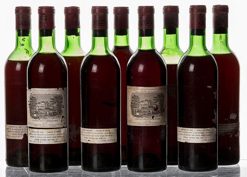 Nine bottles of 1968 Chateau Lafite Rothschild