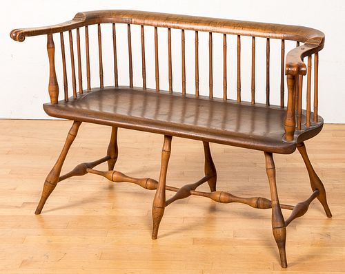 Bench made Windsor love seat