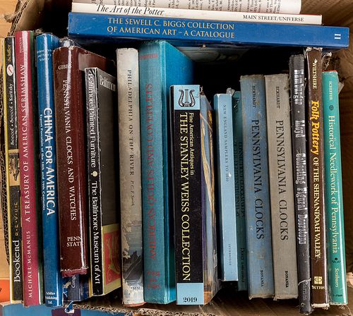 Group of reference books on antiques