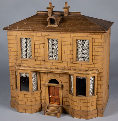 Large two story dollhouse, early 20th c.