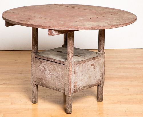 Painted chair table early 20th c.