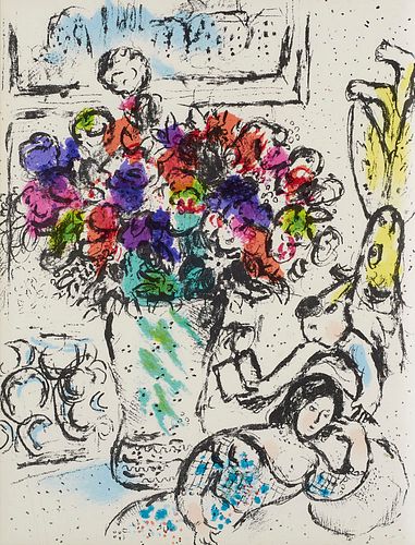 Sorlier, Charles Chagall Lithograph IV. Aus dem Französischen übersetzt von Eric Weiser. Mit 2 OFarblithographien (Einband und Frontispiz) und zahlr. 