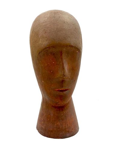 Modernist Terracotta Sculpture of a Head