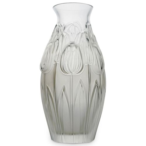 Vintage Lalique Crystal Tulip Vase