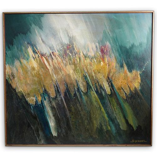 Sproul Signed Abstract Oil Painting