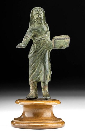Published Roman Leaded Bronze Priest - ex Sotheby's