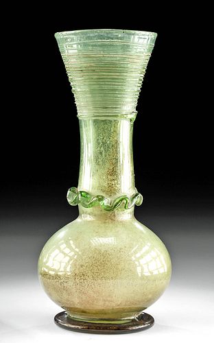 Tall 18th C. Islamic Safavid Glass Vase