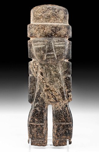 Chontal Serpentine Standing Figure w/ Headdress
