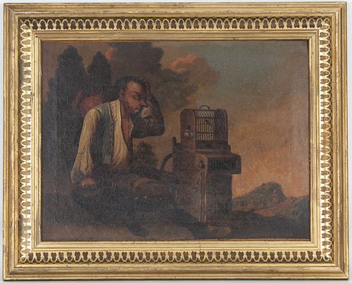 17th C. Old Master Painting of Traveling Salesman