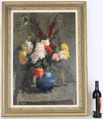Signed, 20th C. Russian Still Life. Gallery Label