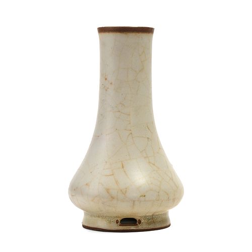 A 'GE' VASE WITH STRAIGHT NECK