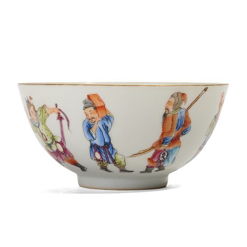 A FAMILLE-ROSE 'FIGURES' BOWL