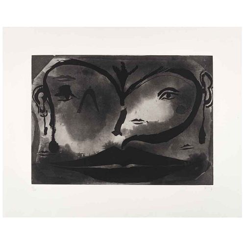 SERGIO HERNÁNDEZ, Sin título, Firmado, Grabado P/A, 49.5 x 69 cm | SERGIO HERNÁNDEZ, Untitled, Signed, Engraving P/A, 19.4 x 27" (49.5 x 69 cm)
