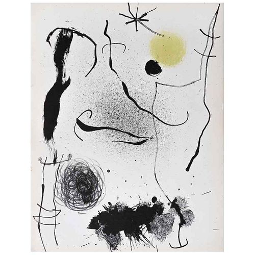 JOAN MIRÓ, Bouquet de rêves pour Leïla, 1964, Sin firma, Litografía sin número de tiraje, 31 x 24 cm | JOAN MIRÓ, Bouquet de rêves pour Leïla, 1964, U