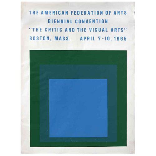 JOSEF ALBERS,The American Federation of Arts, Biennial Convention, Sin firma, Serigrafía s/n, 102 x 78 cm | JOSEF ALBERS,The American Federation of Ar