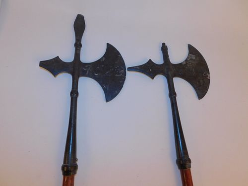 2 OLD PIKE AXES