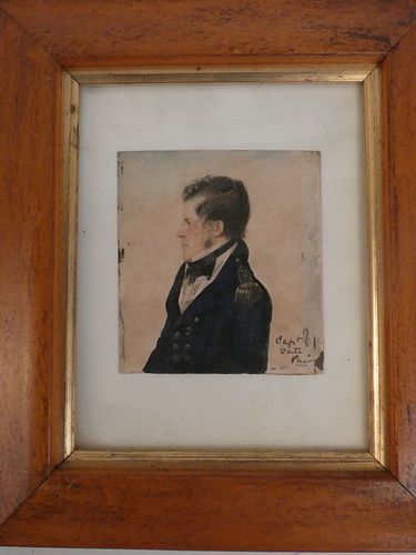ANTIQUE PORTRAIT OF MILITARY OFFICER