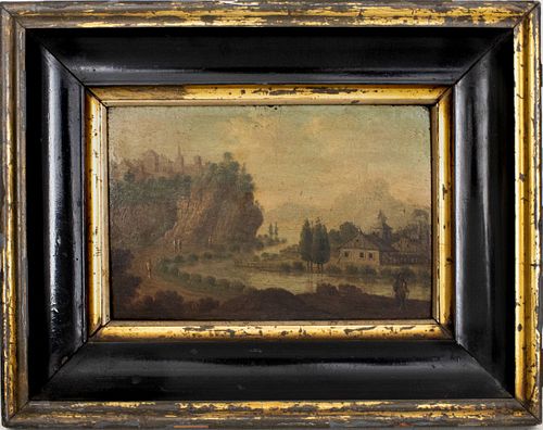 Cornelis Saftleven Attr Oil on Panel Dutch 17th C.