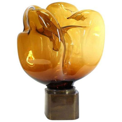 Mid-Century Modern Art Glass Sculpture