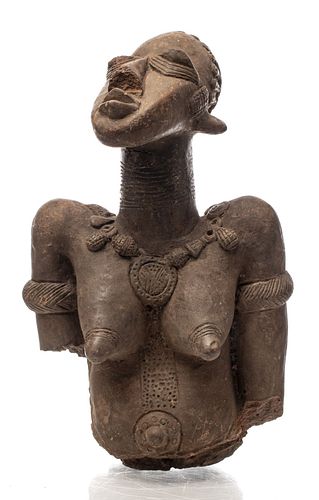 African Djenne Terra Cotta Bust Fragment, Mali