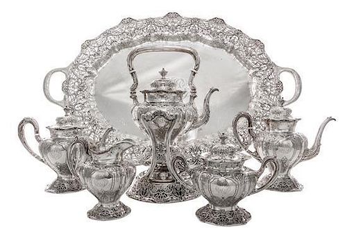 * An American Silver Tea and Coffee Service, Black, Starr & Frost, New York, NY, Circa 1900, comprising a teapot, a coffee pot,
