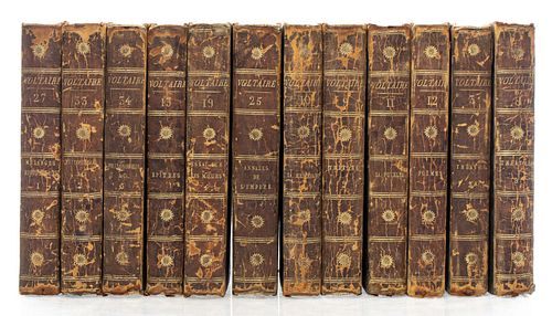 1784 Voltaire Partial Works, 12 Books