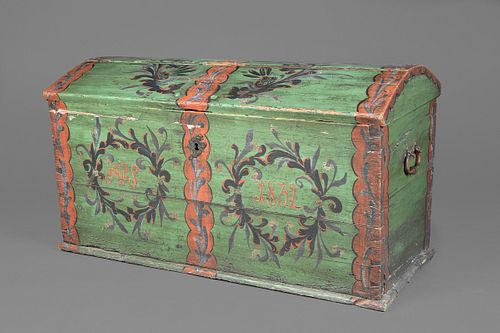 American or European, Painted Chest, 20th Century