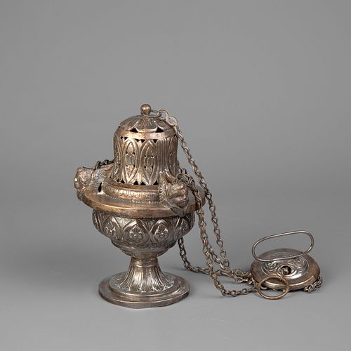 Spanish Colonial, Mexico, Hanging Incense Burner, 19th Century