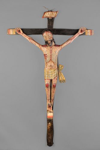 Attributed to Arroyo Hondo Santero, Cristo Crucificado, ca. 1830