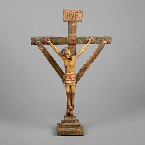 Attributed to Molleno Santero, Cristo Crucificado, ca. 1815-1845