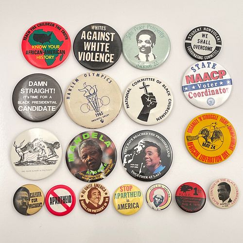 65 Various 70s-80s Civil Rights Activism Buttons