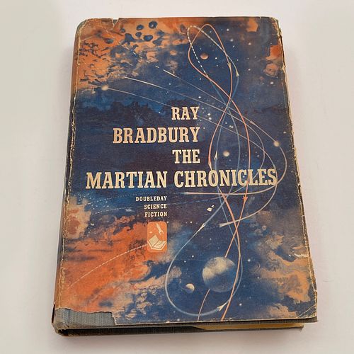 Signed Ray Bradbury Martian Chronicles Book 