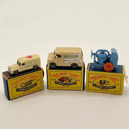 Moko Lesney Matchbox Cars No. 3 , 14 , 29