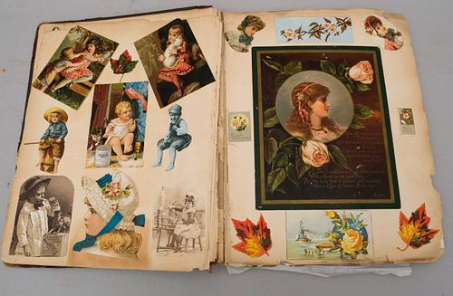 Lot of 2 1880's Trade Card Albums