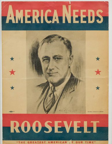Campaign Poster "America Needs Roosevelt"