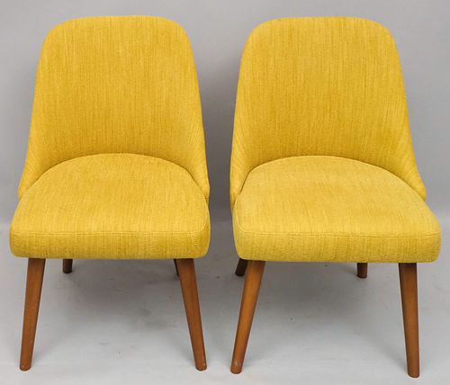 Pair of West Elm Upholstered Side Chairs