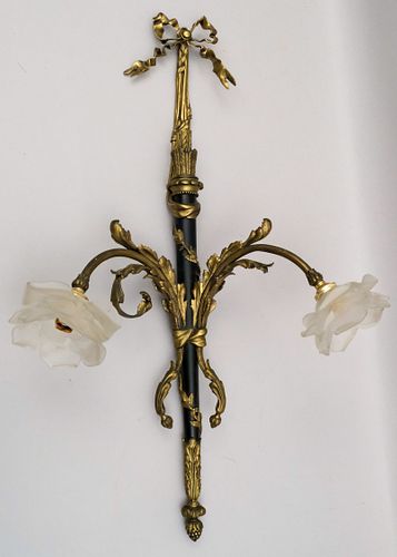 French Empire Style Gilt Bronze Sconce