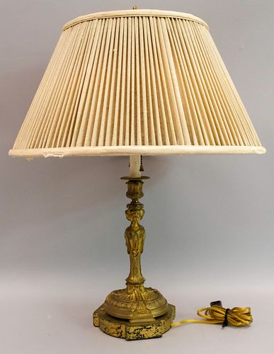 Gilt Bronze Neoclassical Desk Lamp