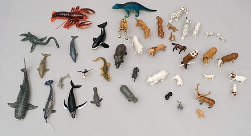 Large Group of Toy Animals