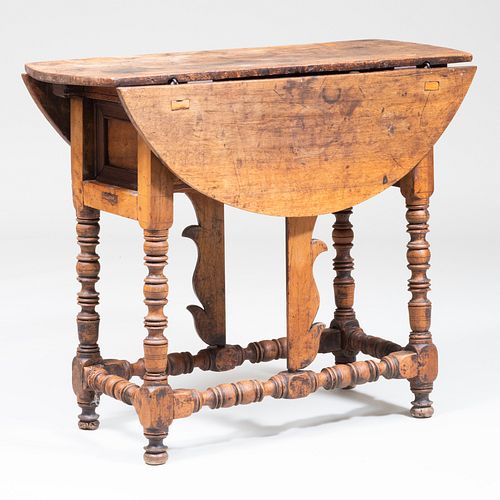Spanish Baroque Fruitwood Butterfly Table