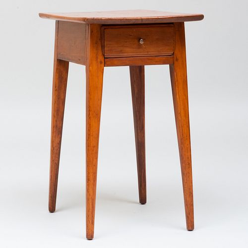 New England Maple Single Drawer Side Table