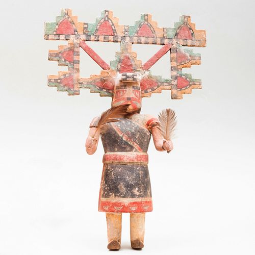 Hopi Painted Wood Palhik Mana Kachina Doll