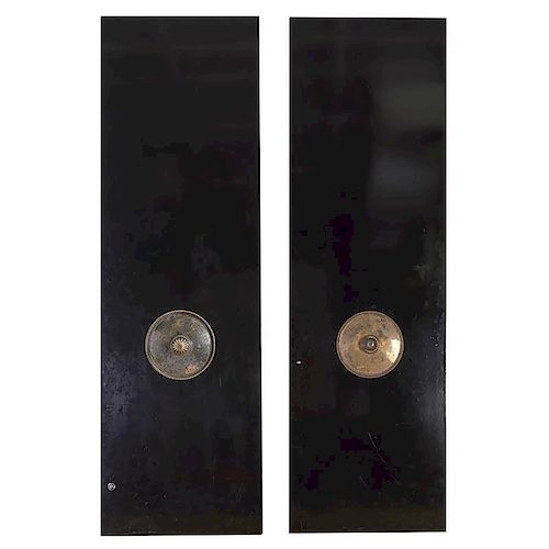 Emile-Jacques Ruhlmann silvered bronze door handle