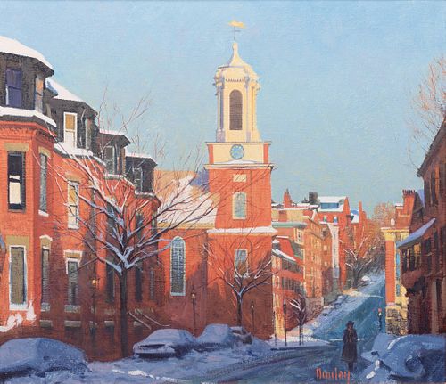 Thomas Russell Dunlay - "Mt. Vernon St. Winter Afternoon, Boston Ma." 1984