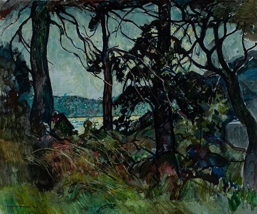 William Lester Stevens - "Carvers Cove, Grande (sic) Manan N.B." c. 1960