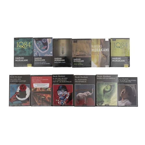 Colección de obras, escritas por Hakuri Murakami. México: Editorial Tusquets. Títulos: -1Q84. Libros 1 y 2. -1Q84. Libro 3. Piezas: 12.