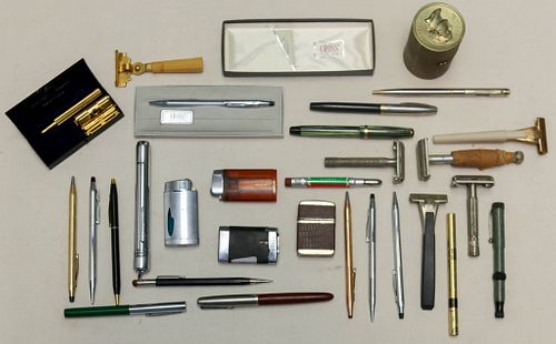 Vintage Pens, Lighters, and Razors