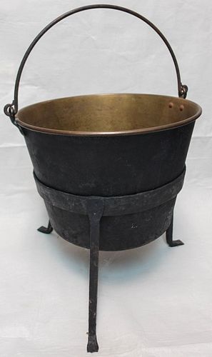 Brass Kettle on Stand